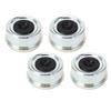 4PCS Trailer Bearing Dust Cap 62mmx36mm Trailer Axle Grease Cap with Rubber Stopper for 7000 to 8000lb Bearing