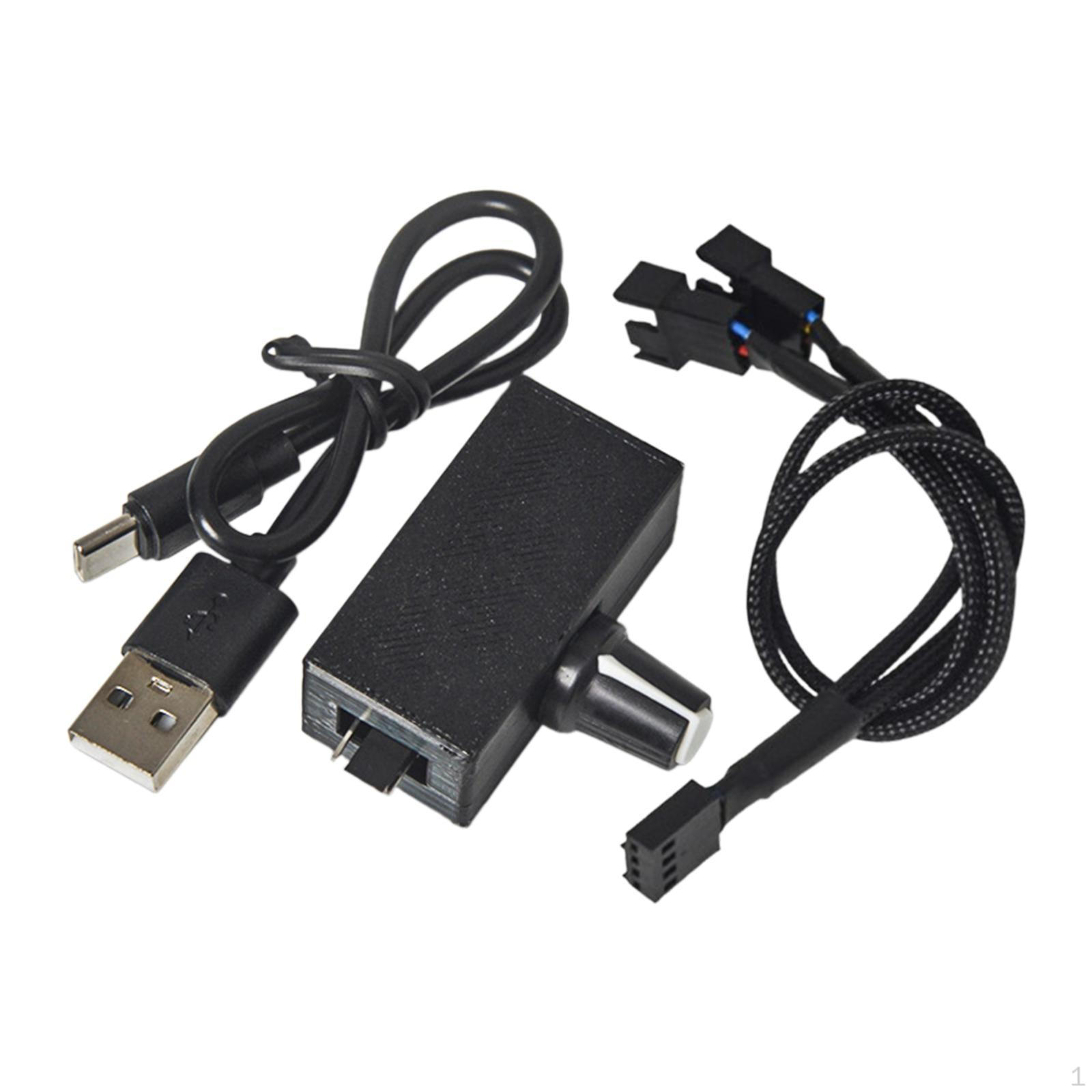 

Аксессуары для контроллера скорости ШИМ 4-контактный 12 В вентиляторный насос с небольшой ручкой регулировки водяного охлаждения 1 to 2 Cable