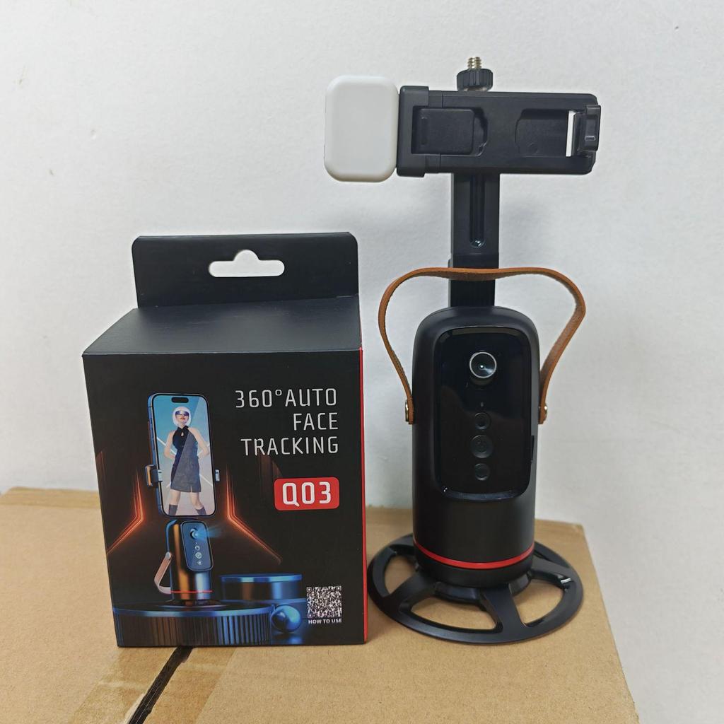 Q02 Smart AI Gimbal: 360° Face Tracking & Rotation for Live Streaming