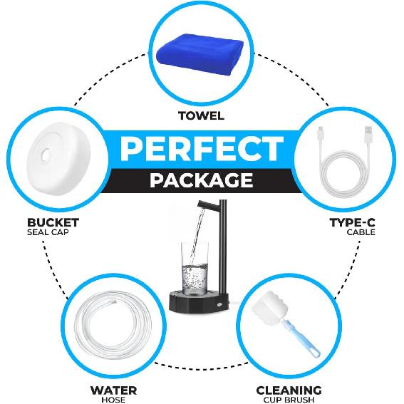 Desktop Water Bottle Dispenser, Water Dispenser for 5 Gallon Bottle, Convenient Automatic Water Dispenser. Electric Water Dispenser for Home, Office,