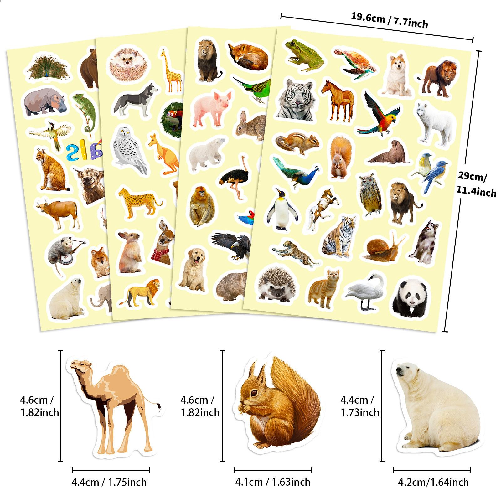 

100 наклеек с различными реалистичными животными, акварельные африканские животные, граффити, креативные наклейки, Diy4 листа