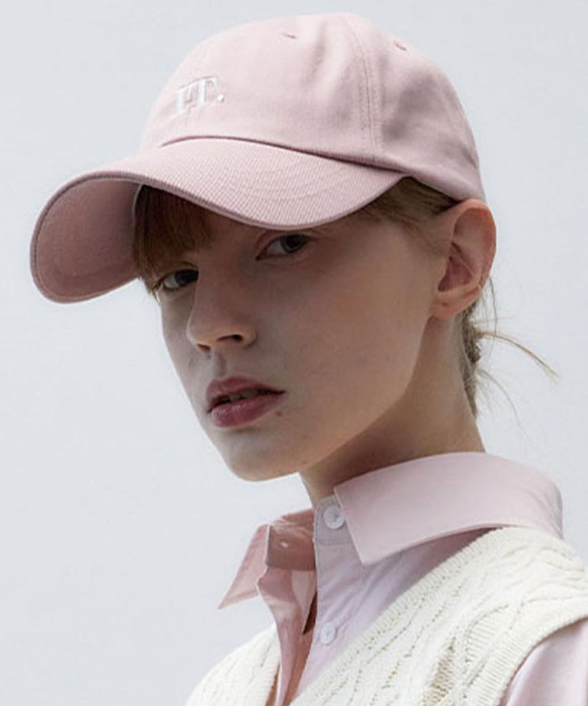 ITER Simple Logo Cotton Ball Cap_White Blue