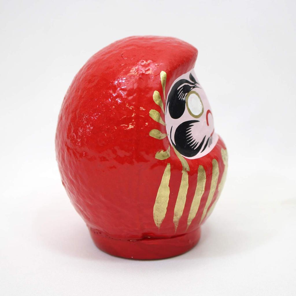 Made In Paper Mache Takasaki Daruma 1 Length Japan, No. (Total 9.4cm)