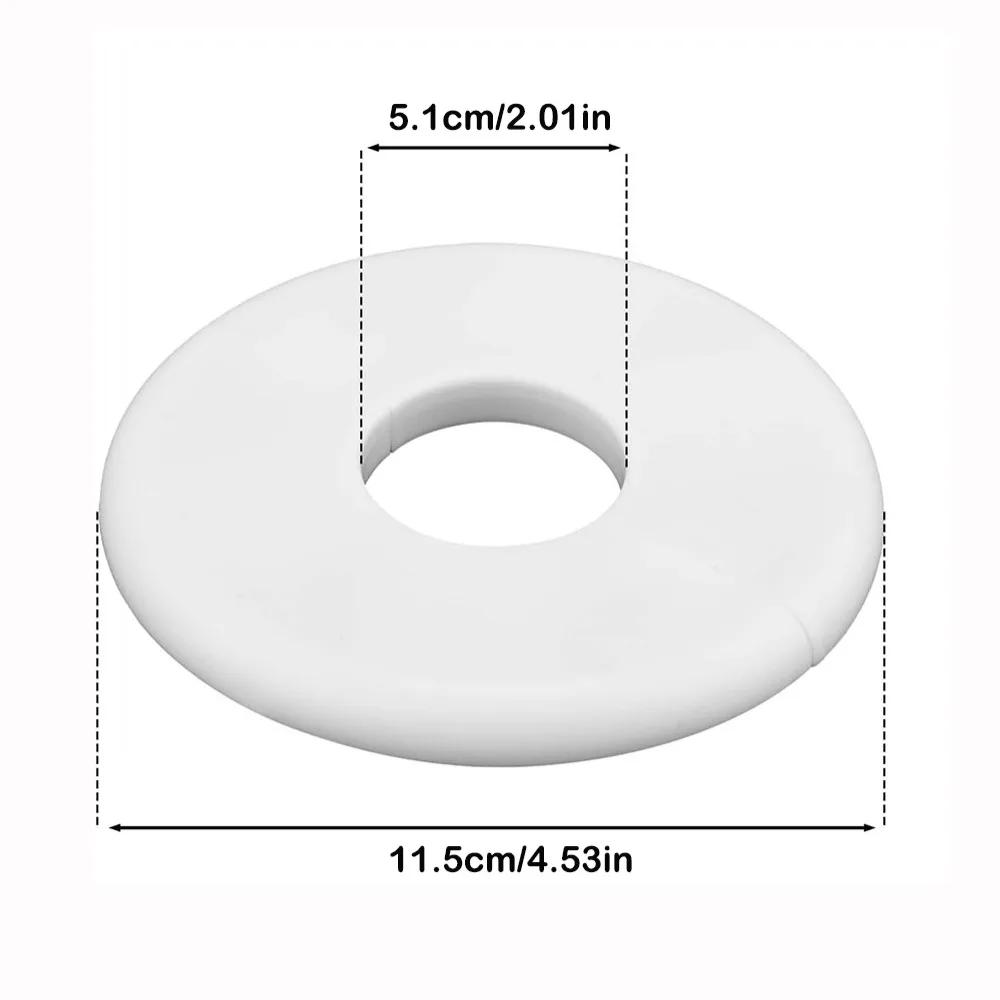 Splittable Wall Hole Decorative Cover White Self-adhesive Water Pipes Hole Cover Round Flange Cover