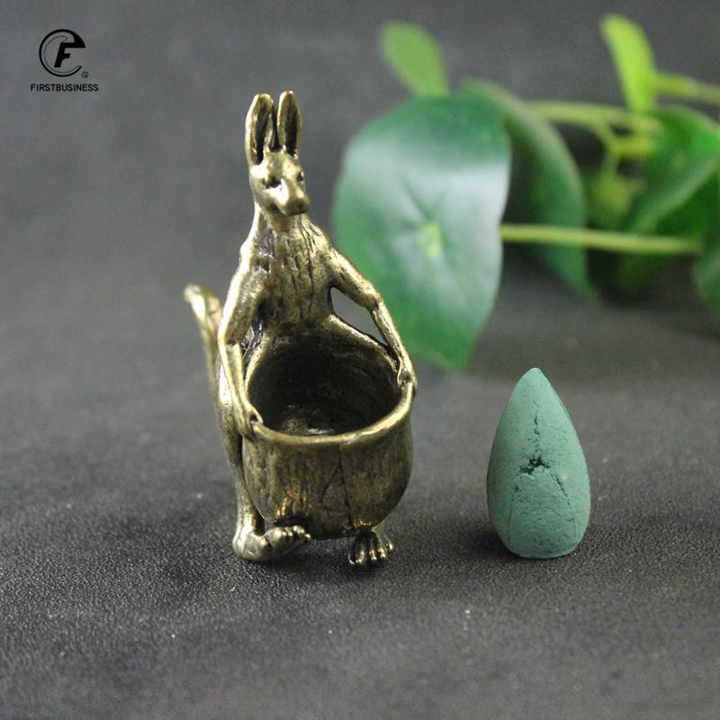 Solid Brass Kangaroo Statue Desk Ornament Retro Copper Animal Miniature Figurine Decoration Gifts Home Decors Crafts Accessories