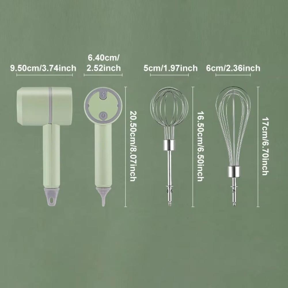 3 Speeds Electric Hand Blender High Power Portable Egg Beater Baking Mixer  Household Baking