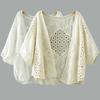 Bohemian Summer Women's Lace Cardigan Hollow Thin Batwing Sleeve Cardigan Vacation Sun Protection Clothing