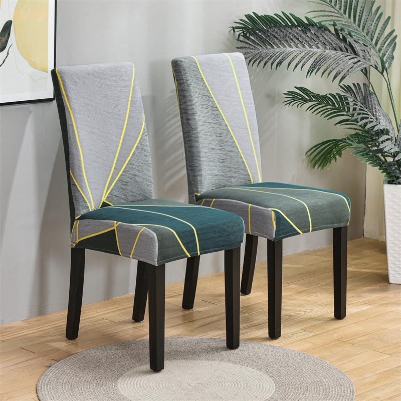 Chair Covers Set Of 1/2/4/6 Pcs, Parson Chair Slipcovers For Dining Room, Removable Kitchen Chair Cover For El And Ceremony