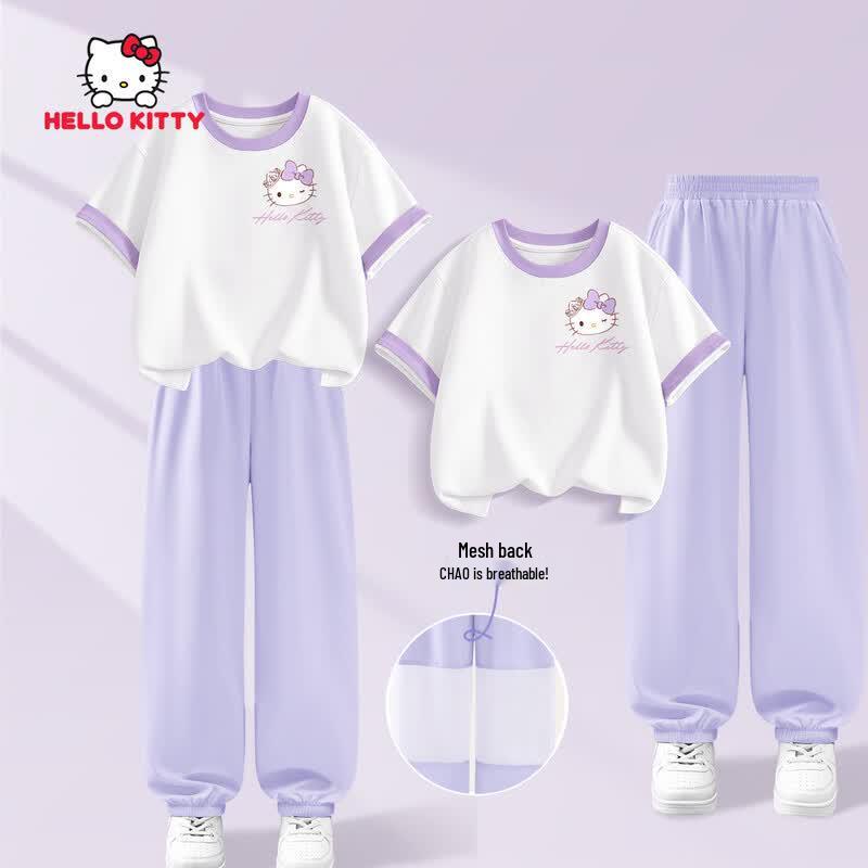 Летний быстросохнущий домашний комплект для девочек Hello Kitty 130