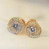 Leopard Diamond Studded Earrings, Round Earrings, Hot Selling, Highest Version On the Market, 925 Pure Silver Needle, Original Asian Gold Material