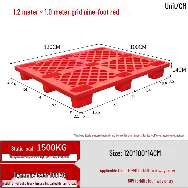 Moisture-Proof Plastic Forklift Pallet Platform Tray
