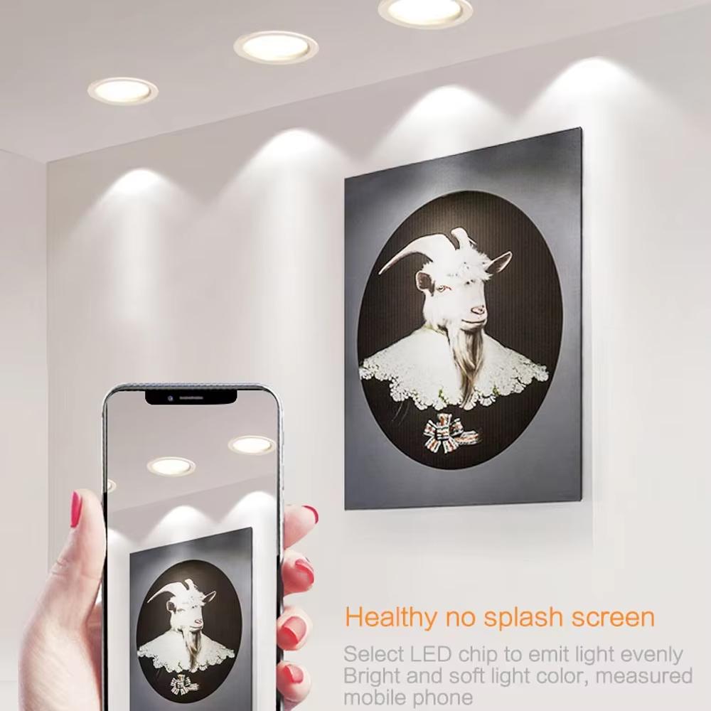 1 Stück LED Einbaustrahler AC90V-260V Einbau Rund Deckenleuchte Schlafzimmer Innen Wohnzimmer Für Heimdekor Beleuchtung LED Spotlampe