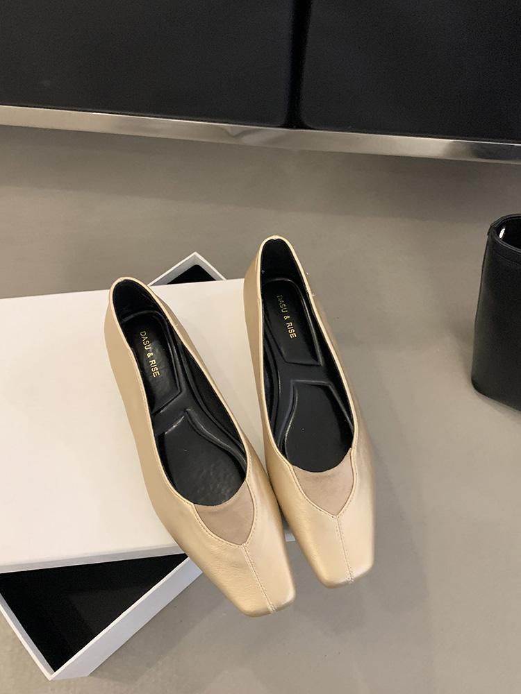 

Модные женские туфли весна-осень с квадратным носком и плоским дном с низким верхом, дышащие кроссовки для ходьбы для женщин, женская модная обувь 39 хаки