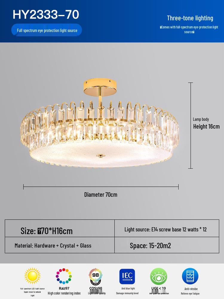 Acrylic Cloud Mist Ceiling Light: Modern, Luxurious Designer Crystal Lamp for Master Bedroom and Living Room