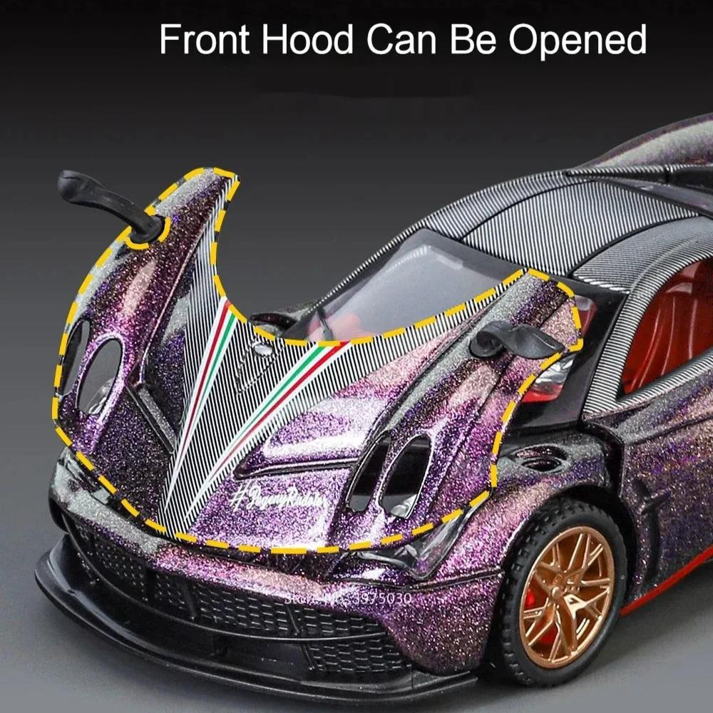 1:32 Pagani Zonda Huayra BC Spielzeug Sportwagen Modell Legierung Druckguss Exquisites Interieur Türen Geöffnet Fahrzeugmodelle Sammlung Geschenke