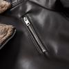 Vestes en simili cuir pour hommes veste bombardier à glissière doublée en polaire Moto Biker manteau court PU Moto Racer élégant automne hiver vêtements d'extérieur