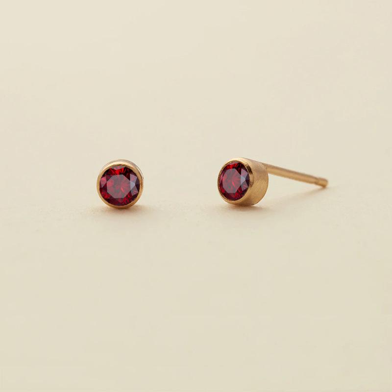 eManco Colorful Rhinestone Diamond-Studded Earrings, Stainless Steel Gold-Plated Ear Cuff.