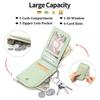 1Pcs Ladies Zip Coin Purse with Key Ring Embossed Design Multi Card Slots Large Capacity Wallet Fashion Accessories