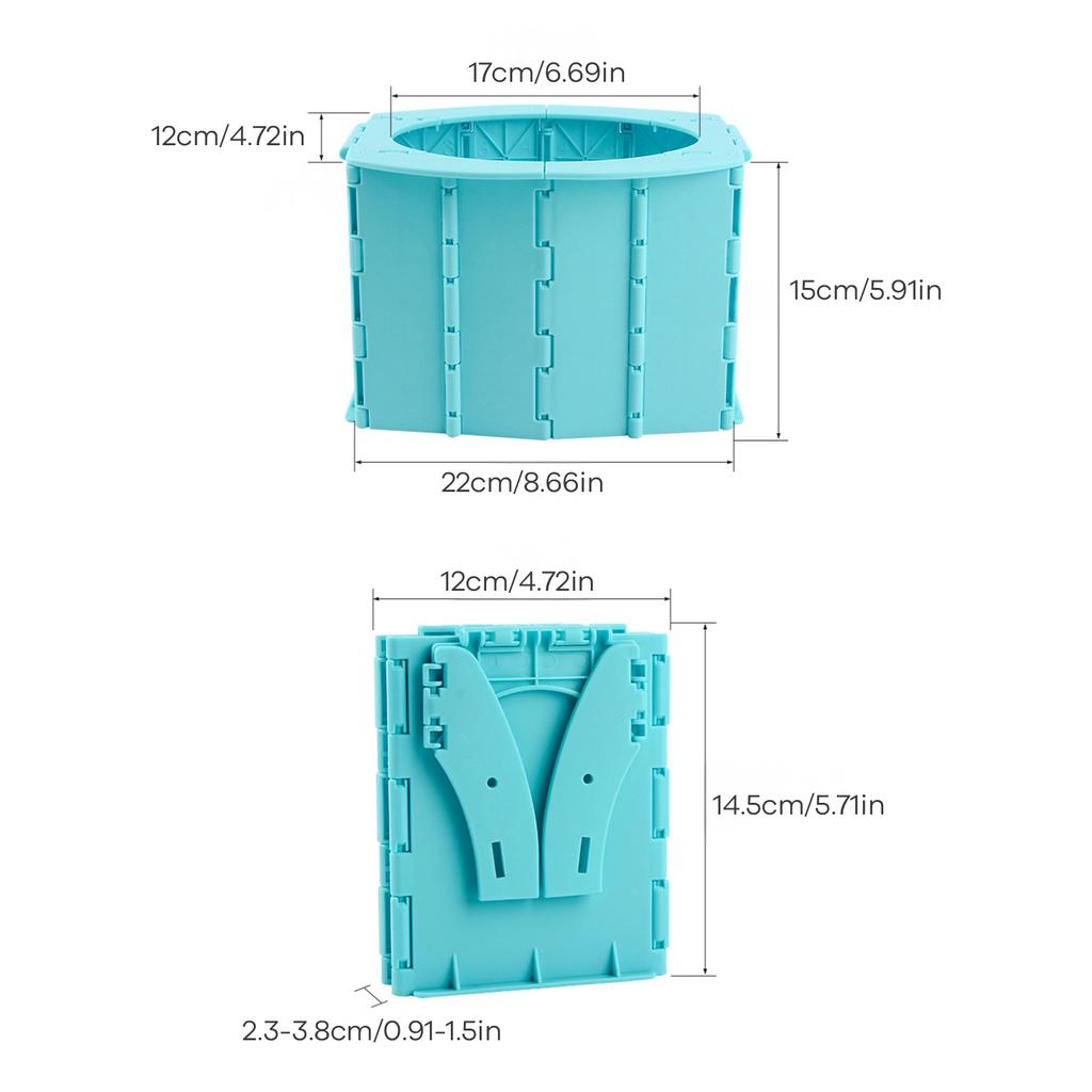 Foldable Travel Potty for Kids Portable Car Toilet with Garbage Bag for Travel Camping & Road Trips
