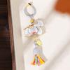 Tassel Horse Year Pendant Good Luck Home Decor New Year Pendant Handmade Chinese Style Zodiac Horse Keychain Bag Charm