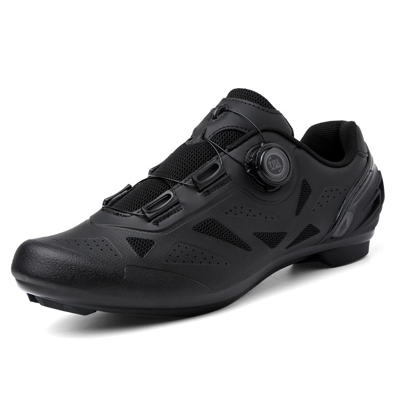 MTB Cycling Sneakers Men Women Breathable Knit Self-Locking Road Bicycle Shoes For Exercise Bikes SPD Cleats Clip Cycle Trainers