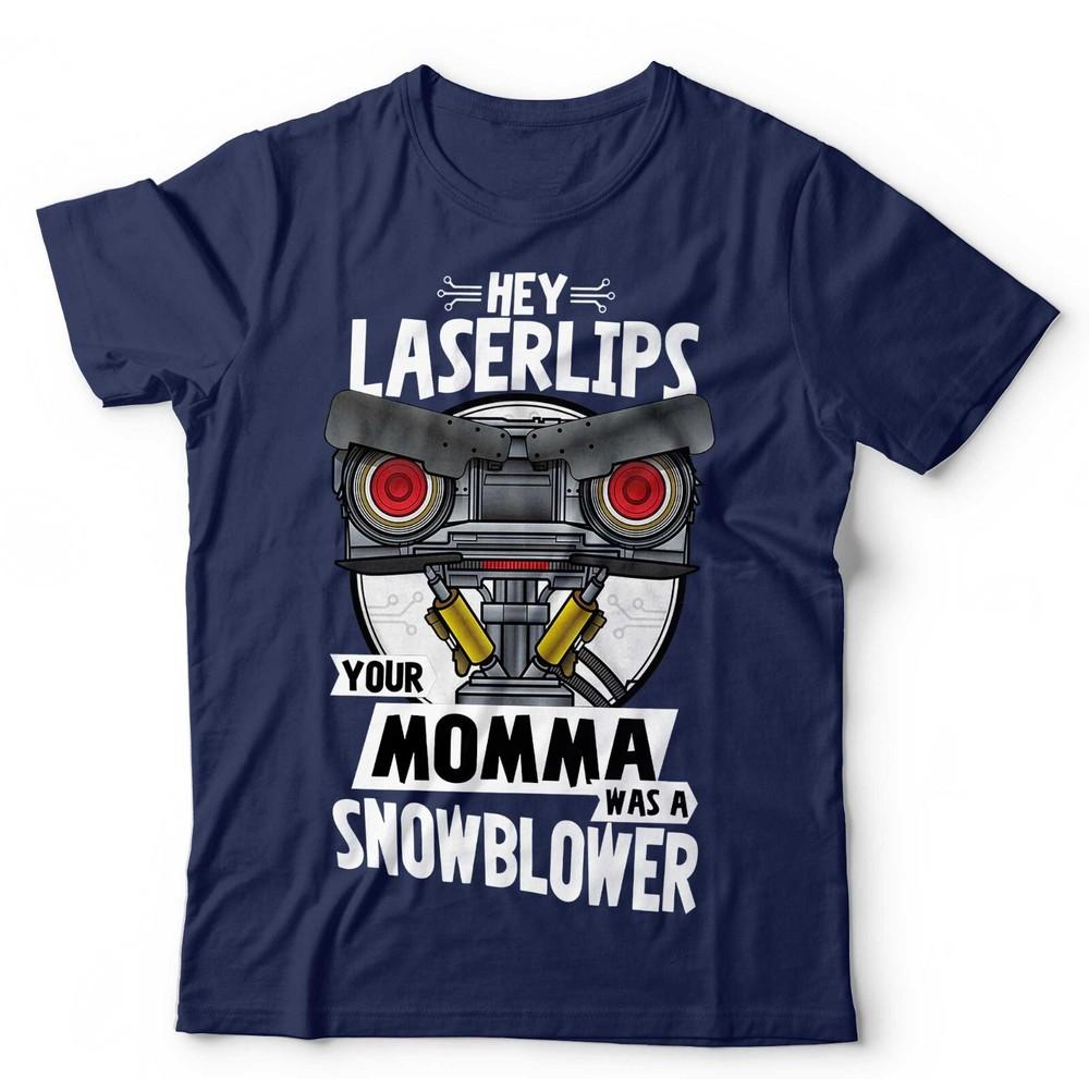 Hey Laser Lips Tshirt Unisex  Kids  Johnny 5 Short Circuit Robot Funny 80s 3XL
