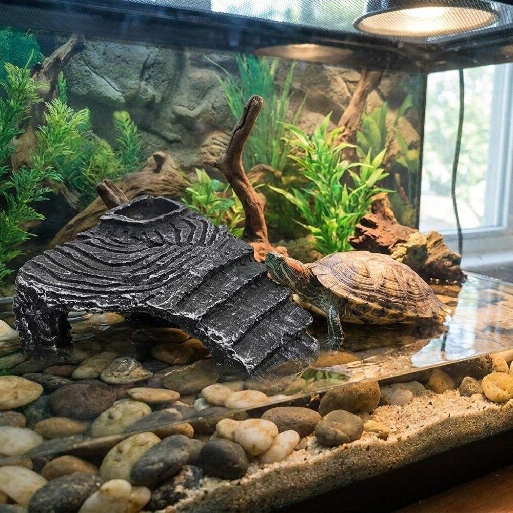 Decor Scenery Reptile Hiding Cave Natural Mountain Cave Style Artificial Rock Cave  Reptile Tank