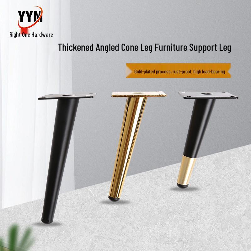 Schmiedeeiserne Sofa-/Fernsehschrankbeine - Konische Möbelfüße für Tische und Stühle