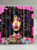 Abstract African Shower Curtain Prints Fabric Polyester Curtains For Bathroom Waterproof Bath Curtain Hooks Decoration