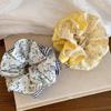 1/3Pcs Double Sided Scrunchies Floral Gingham Patterns Fashionable Hair Ties For Women'S Charming Looks