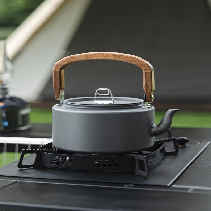 Minna Outdoor Aluminum Alloy Kettle with Wooden Handle