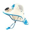 Kids Sun Cap with Built-in Solar Fan, Wide Brim Sun Protection Cooling Hat, Breathable Mesh Fabric Summer Hat with Cartoon Pattern, Shawl Design