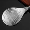 1/2Pcs Rice Scoop Thickened Stainless Steel and Wooden Handle Spoon Non-stick Rice Spatula Household Restaurant Kitchen Tools