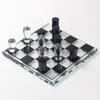 Creative Light Luxury Geometric Chess Soft Decoration Living Room Model Room Office Crystal Black and White Chessboard Ornaments