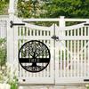 Metal Wall Art Tree of Life Custom Surname Sign for Home Garden Wedding Gift