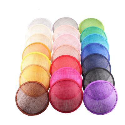 13,5 cm Hanfgarn Runder Zylinderhut, Rohling Hut, Bodenstütze, Scheibe DIY Hutboden Handgefertigtes Material