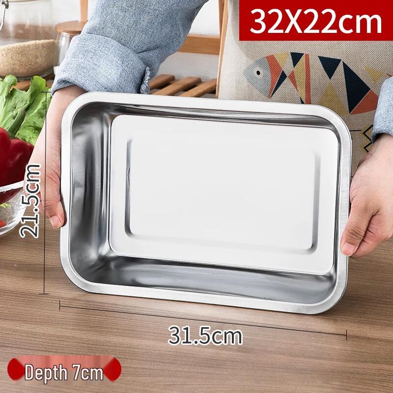 Jingyuheng 304 Stainless Steel Rectangular Deep Serving Tray