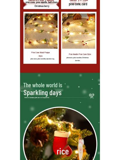 LED Flashing Fairy Lights for Christmas Tree and Shop Window Decorations