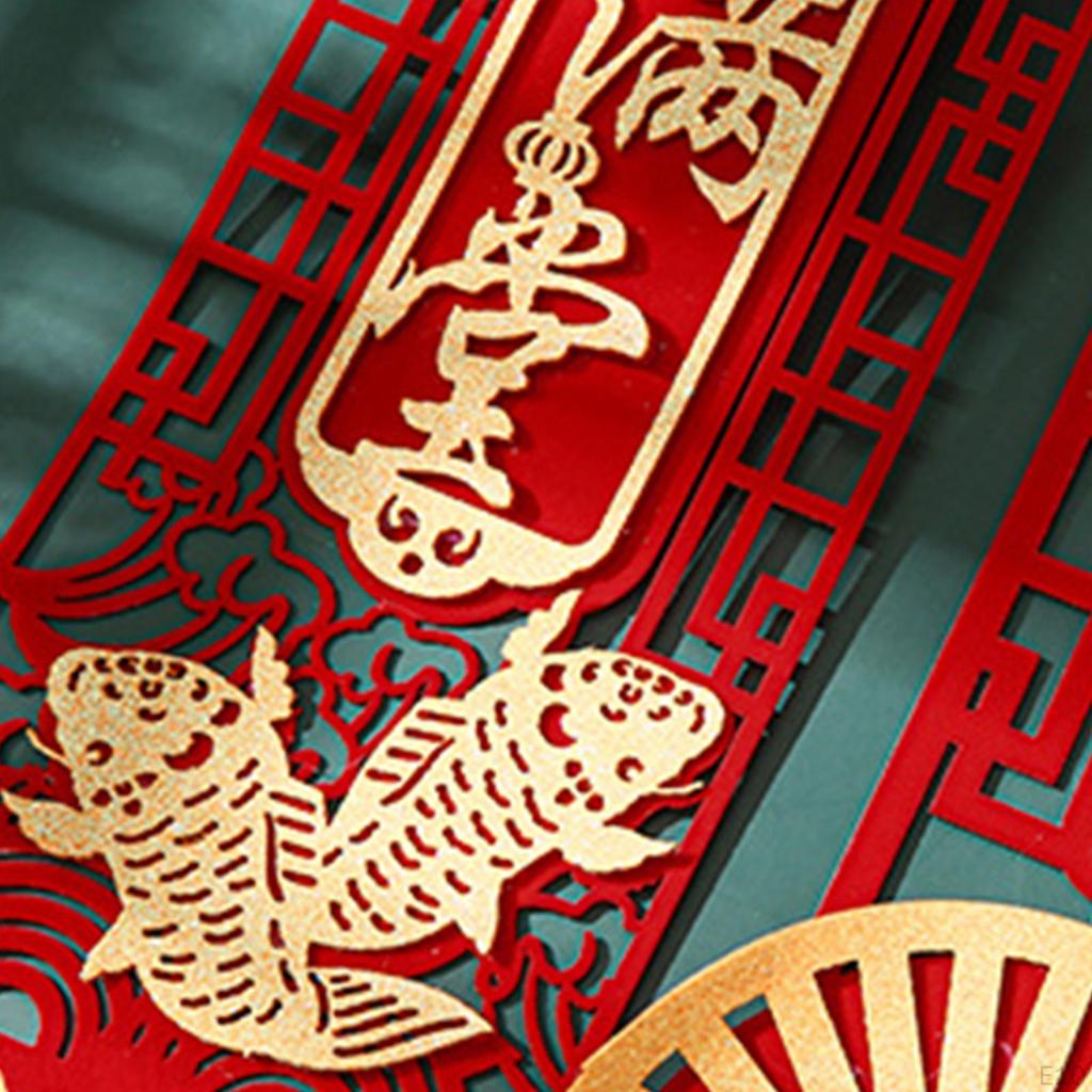 Chinese Spring Couplet Hanging Pendant Window Decor Art Crafts Photo Props Year Couplets for