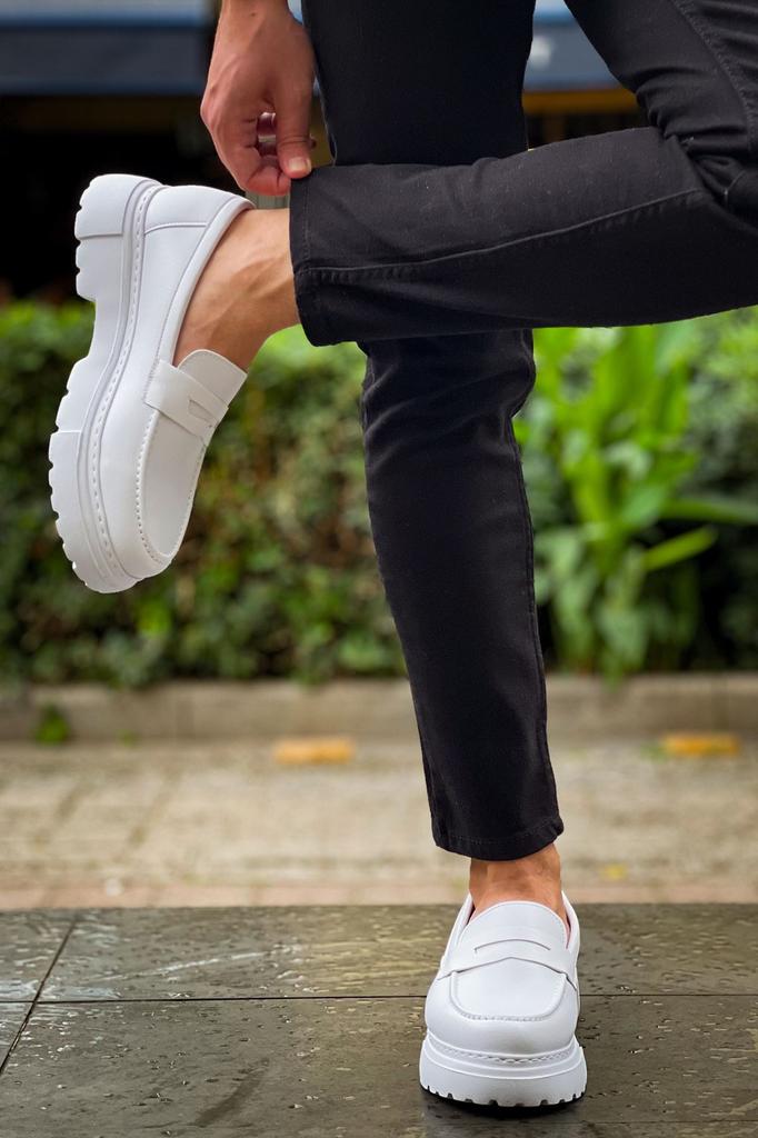 Chekich H New Collection CH2417 Men Shoe White Black Brown Tan