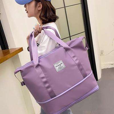 Expandable Large Capacity Lightweight Travel Bag with Wet/Dry Separation and Custom Logo Option for Students