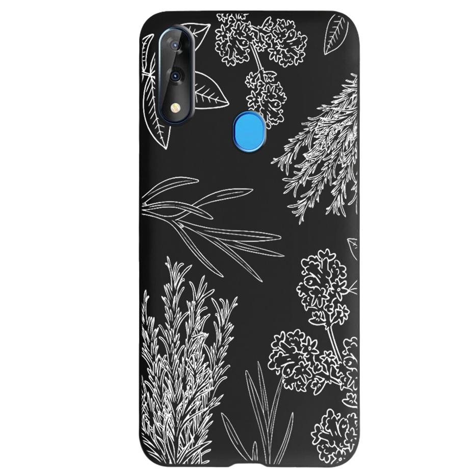 Etui do ZTE Blade V10 Modny Wzór Kwiatowy Serce Etui na Telefon do ZTE Blade V10 Vita V 10 Czarne Silikonowe Miękkie TPU Zderzak