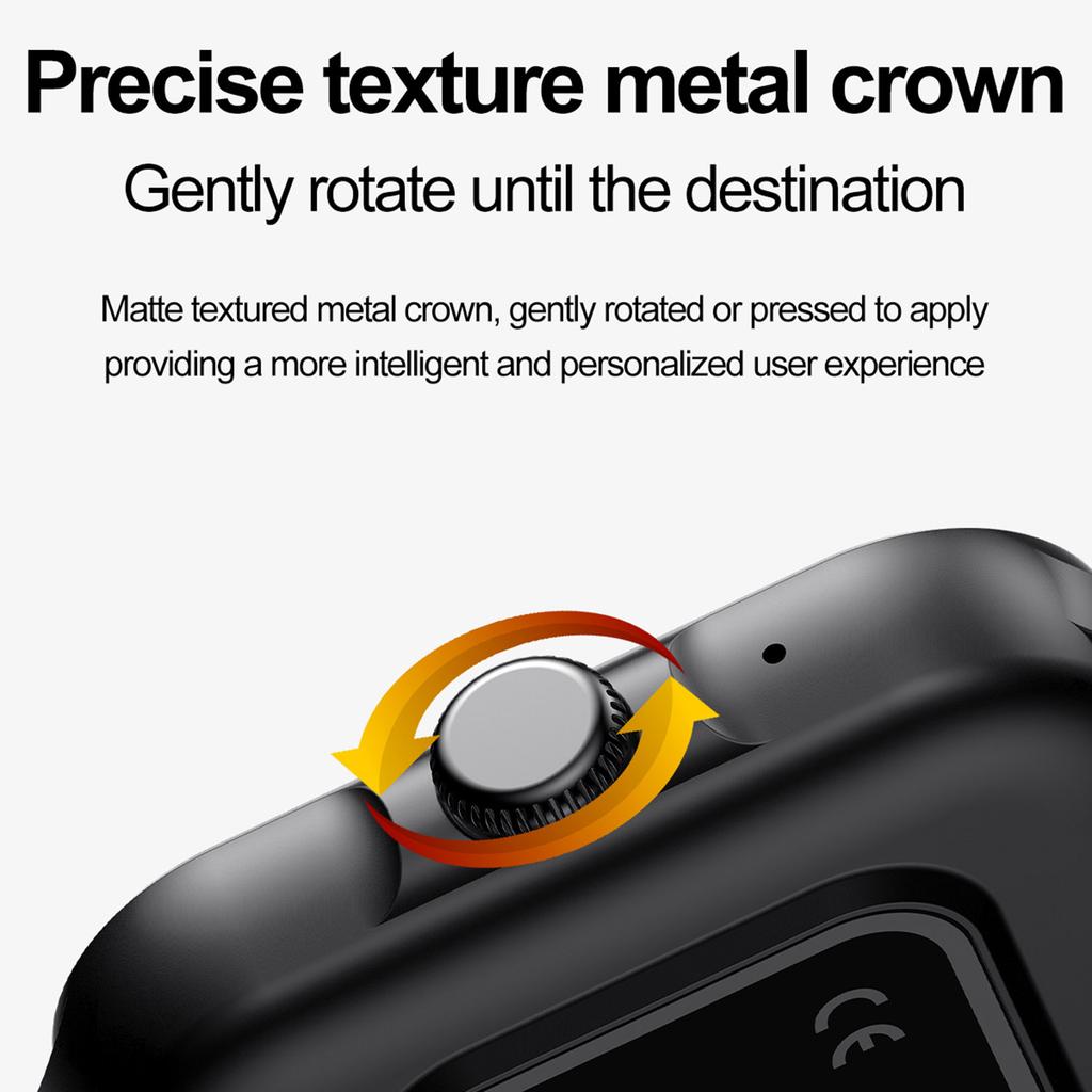 ZW36A 1.83-inch Touch Screen Smart Watch with Encoder Dafit App Health Monitoring Waterproof Sports Watch