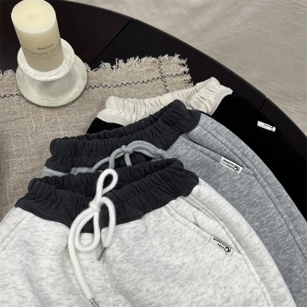 Boys Warm Fleece Lined Thick Casual Sweatpants for Autumn Winter