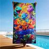 Dinosaur Beach Towel Cartoon Dino Print Jurassic Park Design Quick Dry Soft Microfiber Bath Towel For Kids Boys Dinosaur Fans