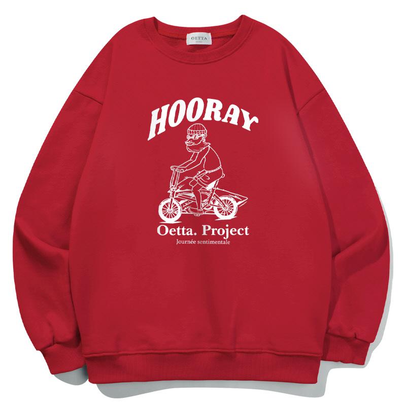 Худи оверсайз с логотипом Yda Hurei_Ot3D016Rd Red/L