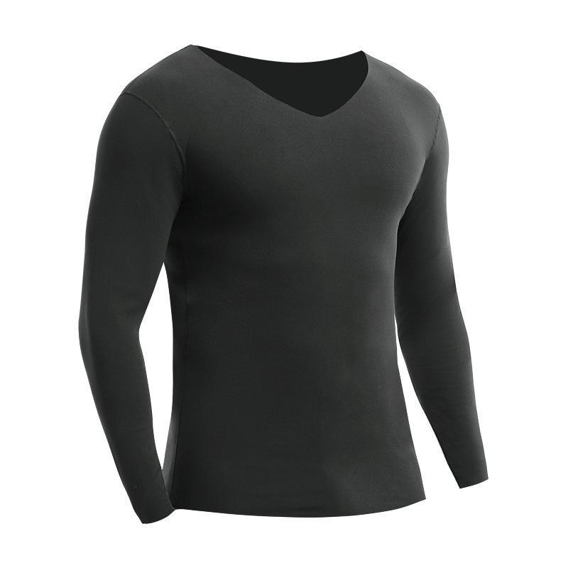 Men's Seamless One-Piece Thermal Underwear - Plus Velvet, Thickened, Cold-Proof, Cotton, Autumn/Winter Wear