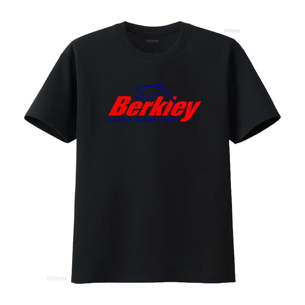 Berkley Fishing Company Logo Mens White T Shirt Size S to 5XL Catch More Fish with Style vintage Washed graphic fashion