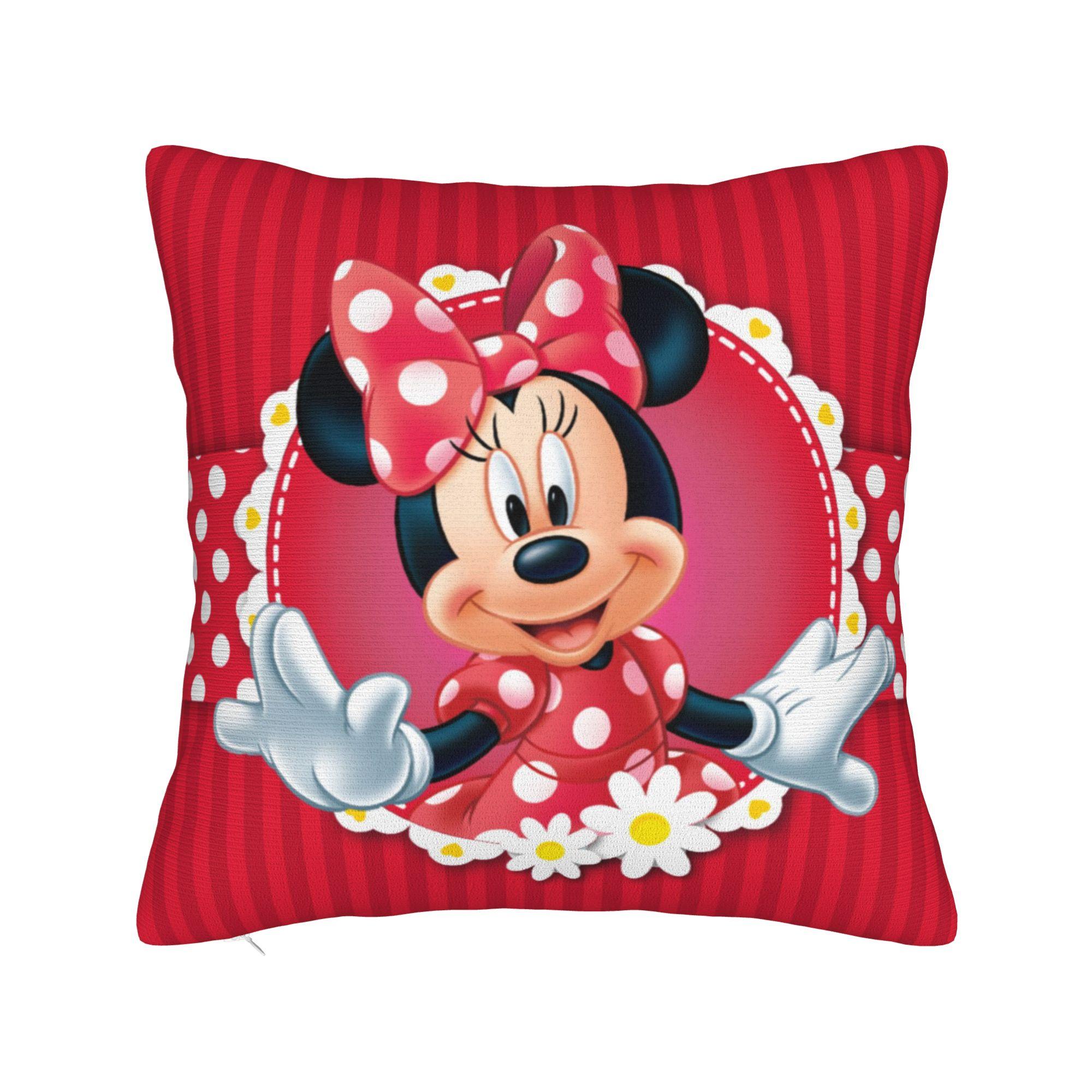 

Cute Anime Mickey Mouse Square Pillow Case Polyester Cushions for Sofa , Casual Pillowcase 30cmx30cm