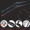 2PCS Car Wiper Blades Universal U-type Soft Rubber Boneless Wiper  Durable Reduce Noise Automotive Wiper 16" 18" 19" 21" 22" 24"